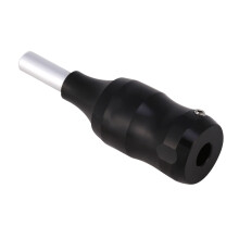 Aluminum Alloy Tattoo Handle 7.7cm Adjustable Lock-Style Grip Black