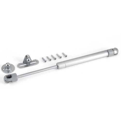 Gas Spring Hinge for Cabinets 26.3cm Silver Gray 40N-150N 1
