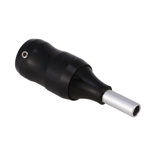 Aluminum Alloy Tattoo Handle 7.7cm Adjustable Lock-Style Grip Black 2