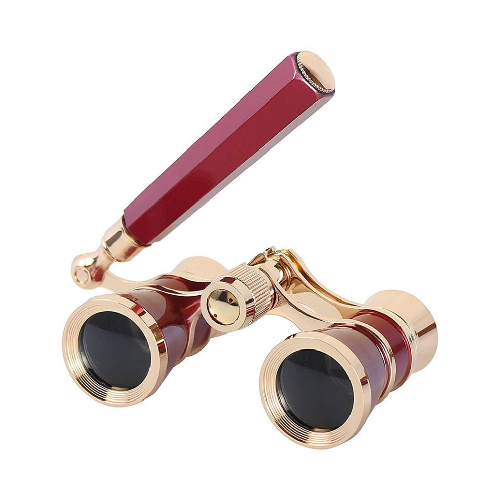 Vintage Glasses Binocular Portable Telescopes For Theater Concerts, Compact Metal Retro Design 9105992239313