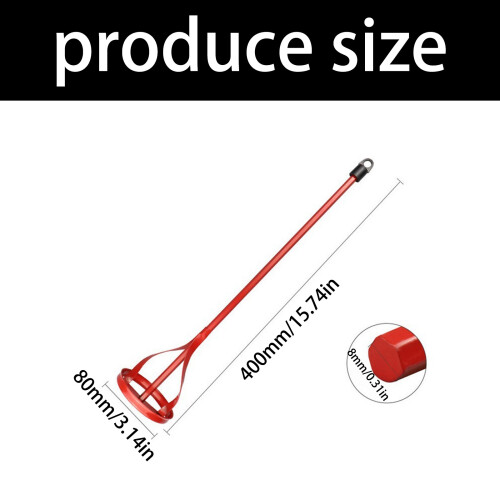 Hexagonal Drill Mixer Rod Coating Paint Blending Tool-60x400mm 2