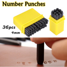Carbon Steel 36Pcs Metal Stamp Tool Kit Letters & Numbers with Case