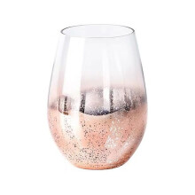 Stjälklöst vinglasset med stjärnhimmelsdesign, blyfritt kristallglas, eleganta glasmuggar, värmebeständig glasmugg för cocktails och vatten