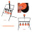 Rotating Metal Target System: 5 Shooting Targets with Stickers 9