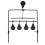 Rotating Metal Target System: 5 Shooting Targets with Stickers 10