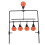Rotating Metal Target System: 5 Shooting Targets with Stickers 2