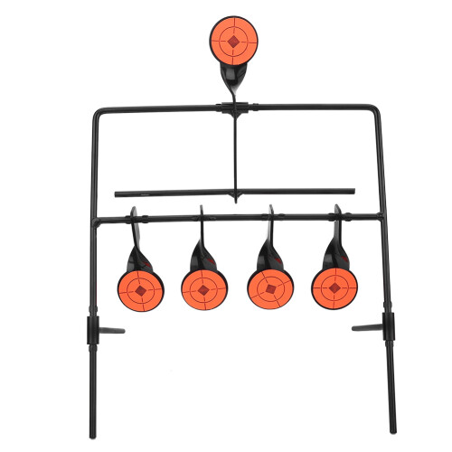Rotating Metal Target System: 5 Shooting Targets with Stickers 1