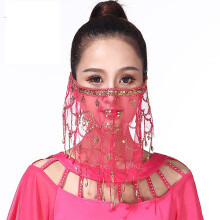 Dance Face Veil Sequined, Breathable Mesh Fabric For Performances, Ballet Recitals, Costume Parties