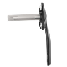 Aluminum Alloy Hollow Single Speed Crank Arm 170mm Black