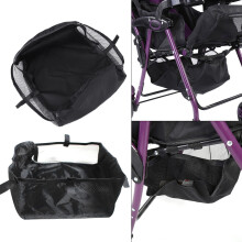 Baby Pram Storage Basket 20L Bottom Organizer Bag Durable Easy Installation