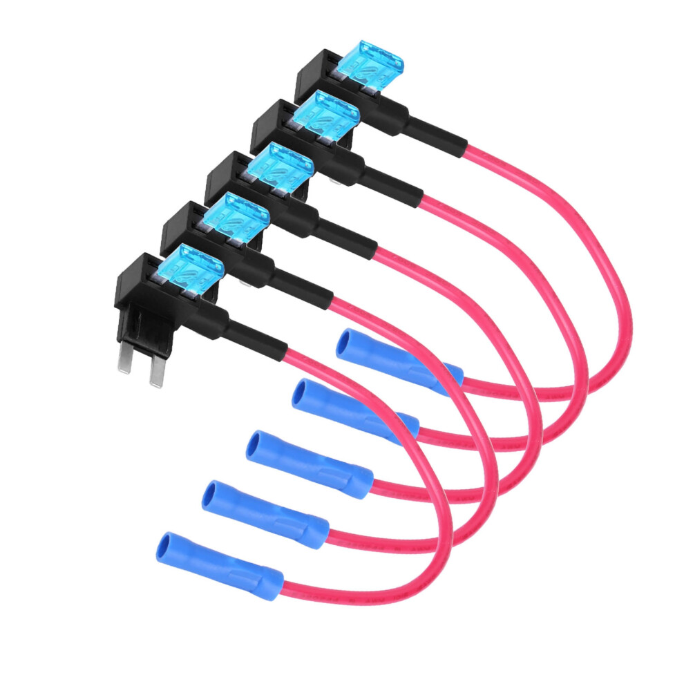 5Pcs Car Auto Fuse Tap Adapter Mini Atm Blade Fuses Holder For Vehicles 8481362996248