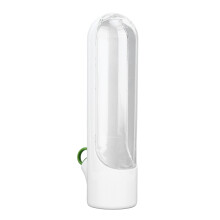 Recipiente para conservar hierbas frescas, vaso con tapa abatible y panel transparente, contenedor para almacenar hierbas con resistencia al agua.