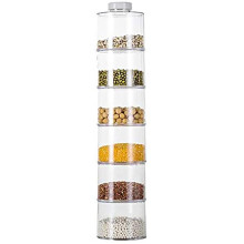 Durable BPA-Free Spice Jars Safe Storage Stackable Spice Containers Transparent Independent Switch Airtight Spice Bottles for Efficient Kitchen Organi