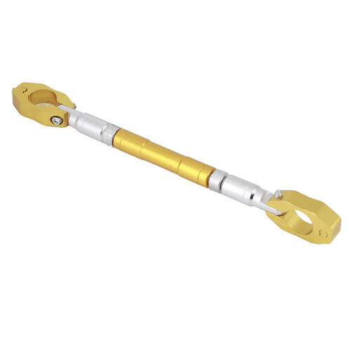 Adjustable Gold CNC Cut Motorcycle Handlebar for 7/8" 22mm Bars 2
