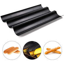 Forma artesanal para pão francês, molde perfurado antiaderente premium para baguete, ideal para cozinhas profissionais, com garantia vitalícia.