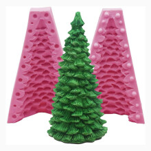 Bastelbegleiter: 3D-Weihnachtsbaum-Silikonform für hitzebeständige DIY-Projekte