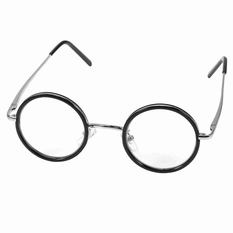 Retro Round Resin Reading Glasses Fatigue Relief Strength 2.0 Black Silver