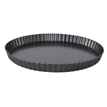 Ubesværet tærte- og quicheform, kraftig kulstofstål til professionel ydeevne, non-stick belægning letter rengøring, ideel til pi