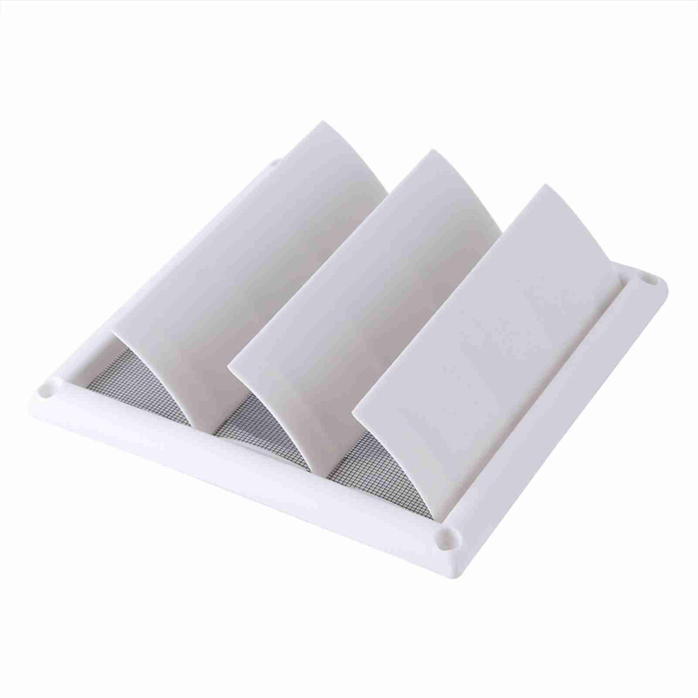 Wall Duct Vent Cover 20X20cm Plastic Air Vent Grill With 3 Flaps & Mesh Au 3431362999850