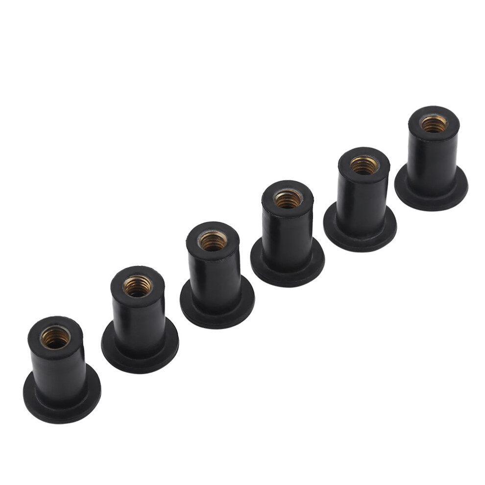6Pcs M5 Rubber Well Nuts With Bolts For Kayak Canoe Motorcycle And Boats 3761363000461