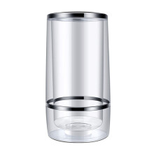 Isfri vinkylare i klar akryl med elegant design, perfekt för inomhusbruk och utomhusbruk