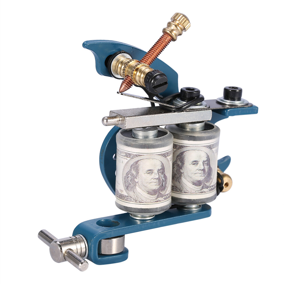 Blue Professional Tattoo Gun Coil Frame For Shader & Line Work