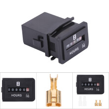 Spannung 6-80V Mechanische Stundenzähler für Motoren, Marinegenerator HM001