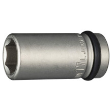 Long Impact Socket 6Point 4NV17L 1/2 Inch Drive 17mm Metric Long Reach