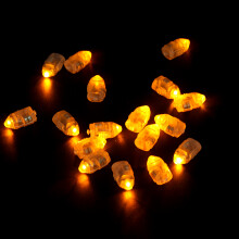 50 Stück Wasserdichte LED-Papierlaternen-Lichter - Gelb Mehrfarben für Partys