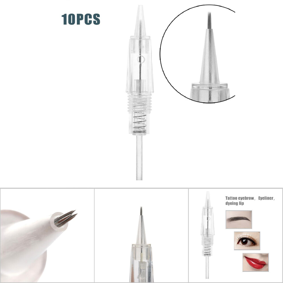 10pcs Sterile Micro Needle Cartridge Set for Eyebrow Lip Rotary R5