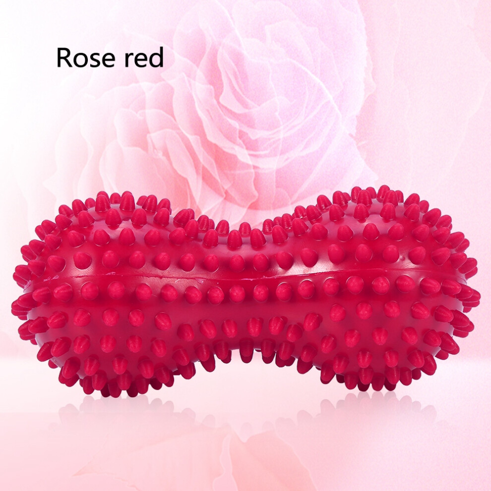 Massage Ball for Fitness & Mobility Spiky Peanut Ball Muscle Pain Relief Rose