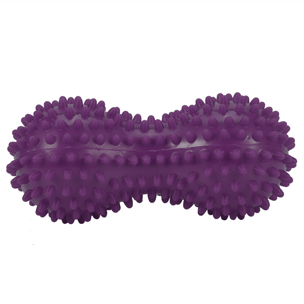Purple Peanut Shaped Spiky Massage Ball For Exercise And Muscle Stress Relief