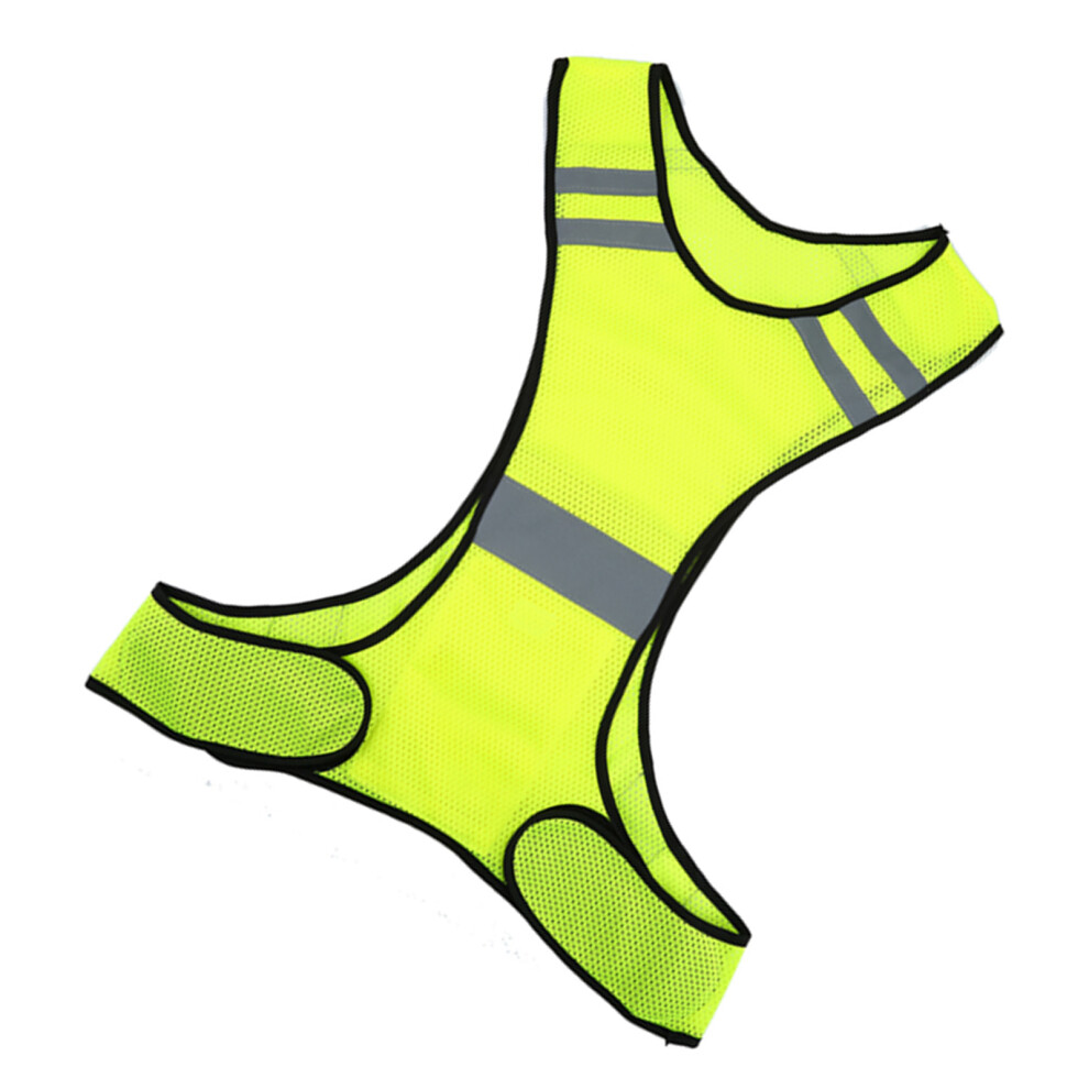 Adjustable Waist Reflective Safety Vest For Night Running Lime High Visibility 7901363002874