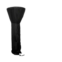 Outdoor Patio Heater Cover 210D Black Waterproof Oxford Cloth 221X85X48 Cm Weatherproof Garden Courtyard Shield