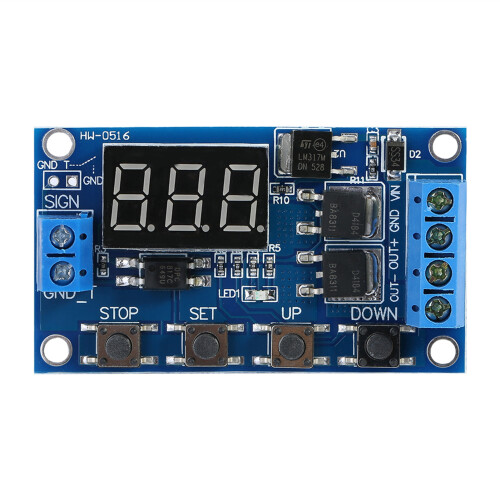 DC-Trigger-Verzögerungs-Timer-Modul 5V-36V mit LED-Display für Relaissteuerung 1