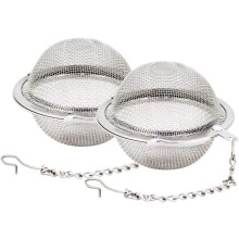 Tidlös elegans, teboll i rostfritt stål, 2,1 tum med fast krok, byt ut gamla tepåsar för en fräsch och smakrik teupplevelse.