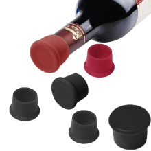 Genanvendeligt flaskedæksel til vin-, øl-, champagne- og sodavandsflasker, silikoneflaskekapsler med lufttæt forsegling, nemme at betjene,