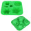 Formas de silicone antiaderentes para bolos e doces, flexíveis e duráveis, com formato de árvore de Natal, chocolate e doces. Fáceis de limpar e 6