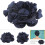 Damen & Mädchen Blumenform Elastischer Badecap Blau 21cm 200g 3