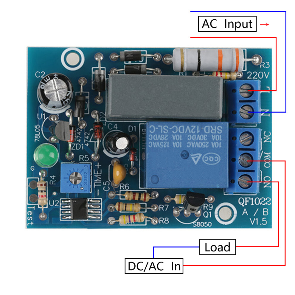 Adjustable Timer Relay 220Vac Delays 0-10Hr Supports 10A Load 9311363006082