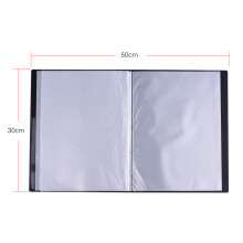 A4 Plastic Music Score Folder 40 Pockets Water-Resistant Black