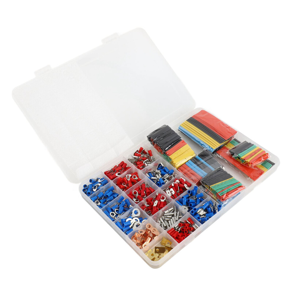 Car Electrical Wire Kit 678Pcs With 350Pcs Terminals & 328Pcs Heat Shrink Tubes 6921363006116