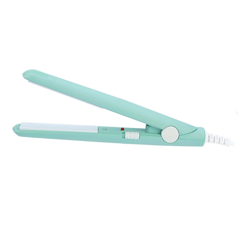 Matcha Green 2 in 1 Mini Ceramic Flat Iron & Curler Tourmaline Plates