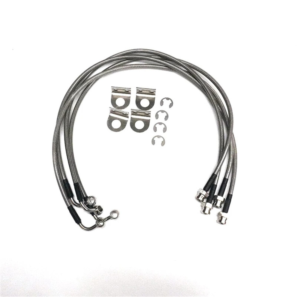Brake Lines Kit 4Piece Brake Hose 2.56In For Jeep Wrangler Jl Jlu 20182025 Offroad Suspension Lift 2.53.5In 9067246921026