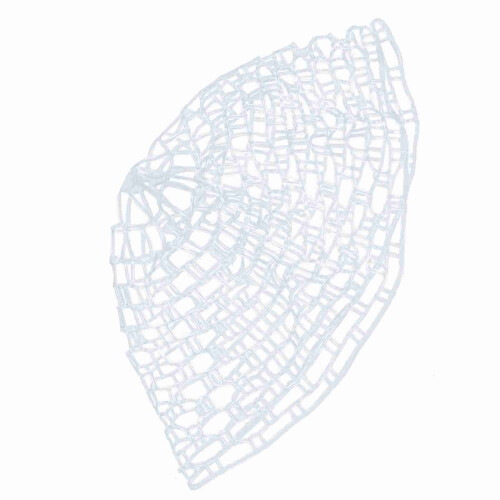 Soft Clear Rubber Landing Net Bag Gentle on Fish Gills Medium