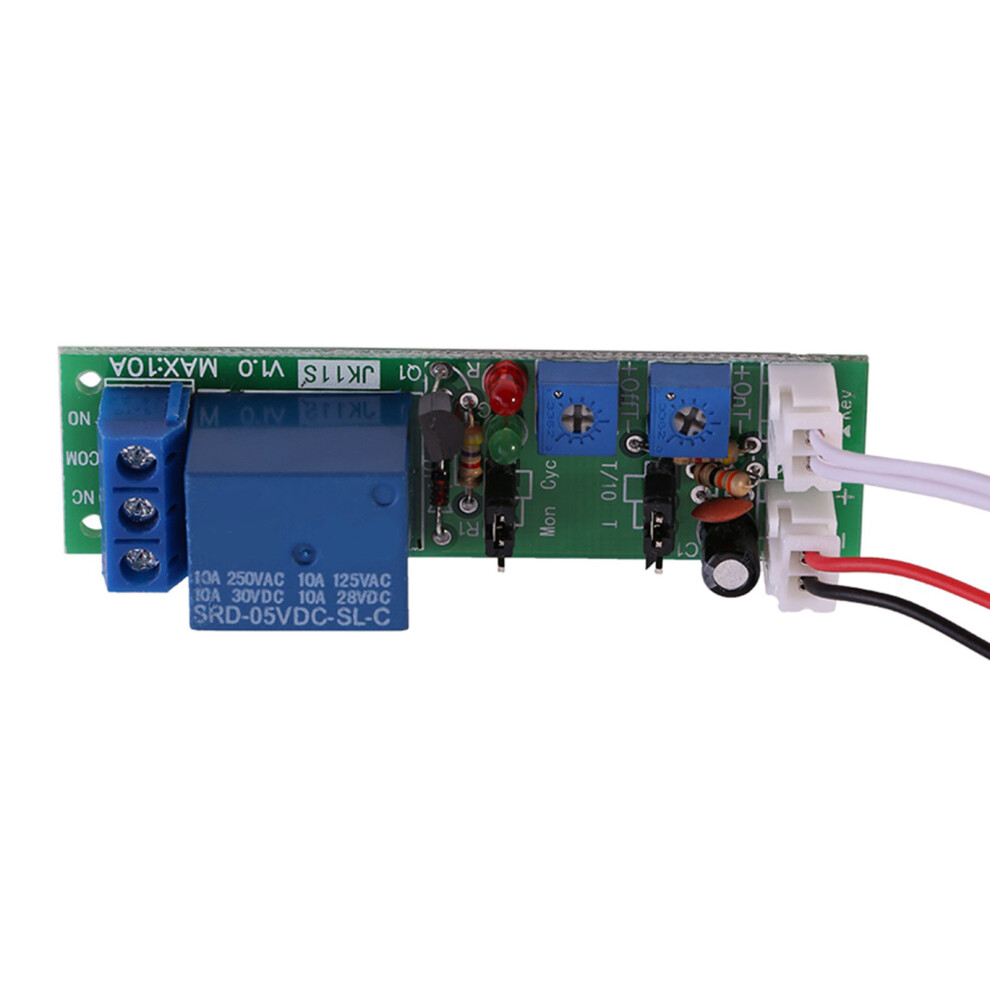 Dc5v Cycle Timer Delay Relay Module With Adjustable 0-30Min Duration 8771363009024