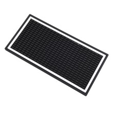 Auslaufsichere Barmatte, PVC-Cocktailmatte mit Rand, robuste Serviermatte für Küchentheke und Kaffeestation