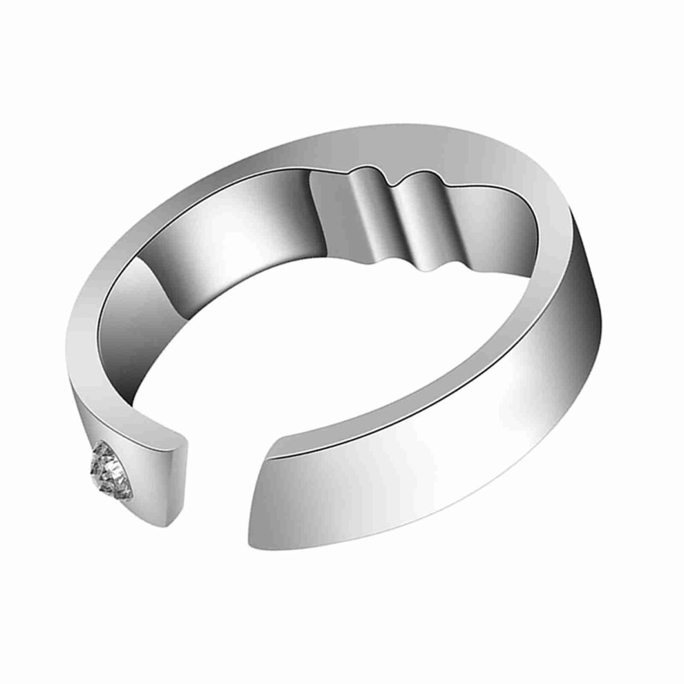 Silver Anti Snoring Ring Stopper Breath Aid Acupressure Device S