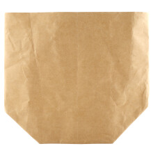 Sacola de papel kraft ecológica e lavável, com abertura ampla, ideal para armazenar alimentos e compras de forma sustentável no dia a dia (marrom,