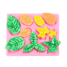 Silikon-Blattform für Ahornblatt-Bonbons, Cupcake-Topper, Polymer-Ton-Bastelarbeiten, Harzformen, umweltfreundlich, flexibel und wiederverwendbar,